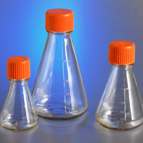 125 mL Polycarbonate Erlenmeyer Flask with Vent Cap